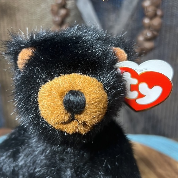 Ty Beanie Baby Ivan Jointed Black Bear 8” Plush Stuffed Animal Vintage 1993 - Picture 8 of 13